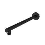 Aquarius Modern Round Fixed Over Head Shower Arm Matt Black AQ601014