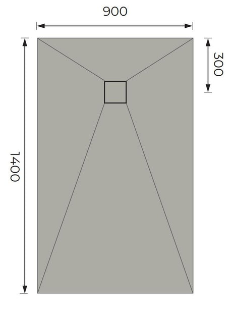 Aquarius LevAqua Wetroom Tray with End Drain Complete Kit