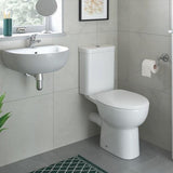 Aquarius Willow Open Back Close Short Projection Coupled WC Toilet With Soft Close Seat AQWW0216