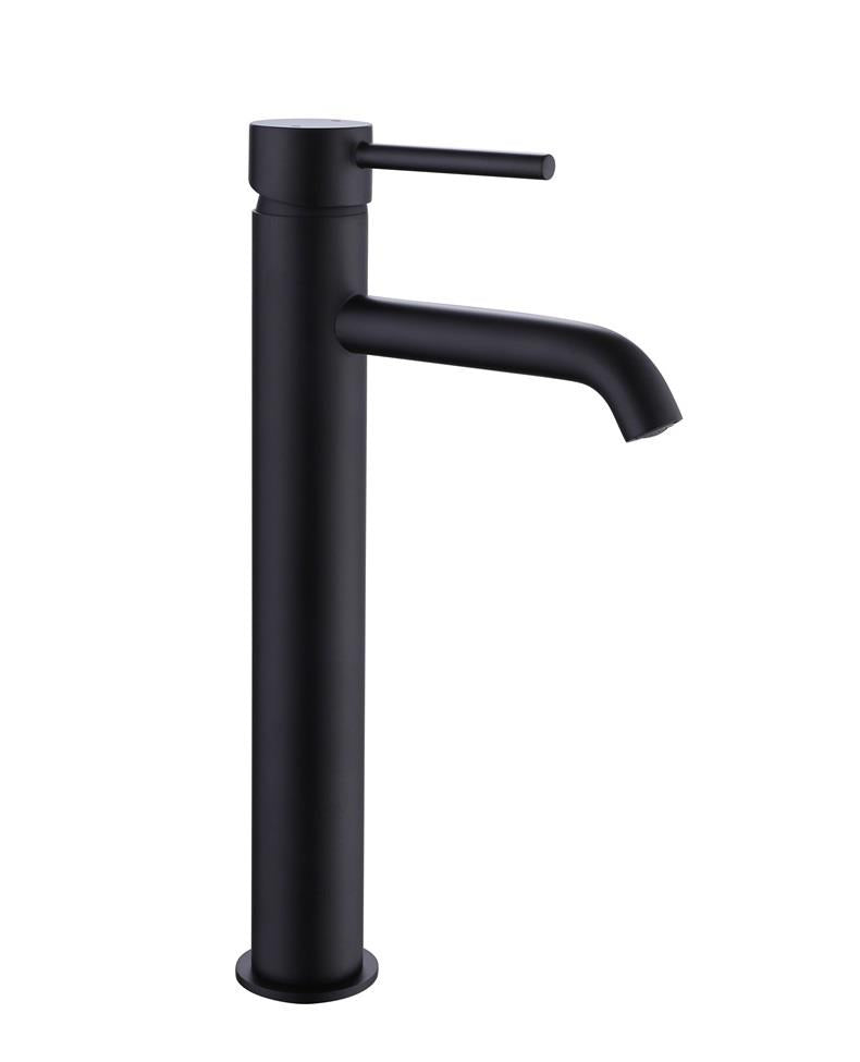 Aquarius RF-Series Tall Mono Basin Mixer Tap Matt Black AQRF08MB