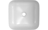 Aquarius V-Series 3 Square 0TH Vessel Wash Bowl 400mm Matt White AQVS0060