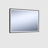 Aquarius Easy Frame LED Mirror with Black Aluminium Frame